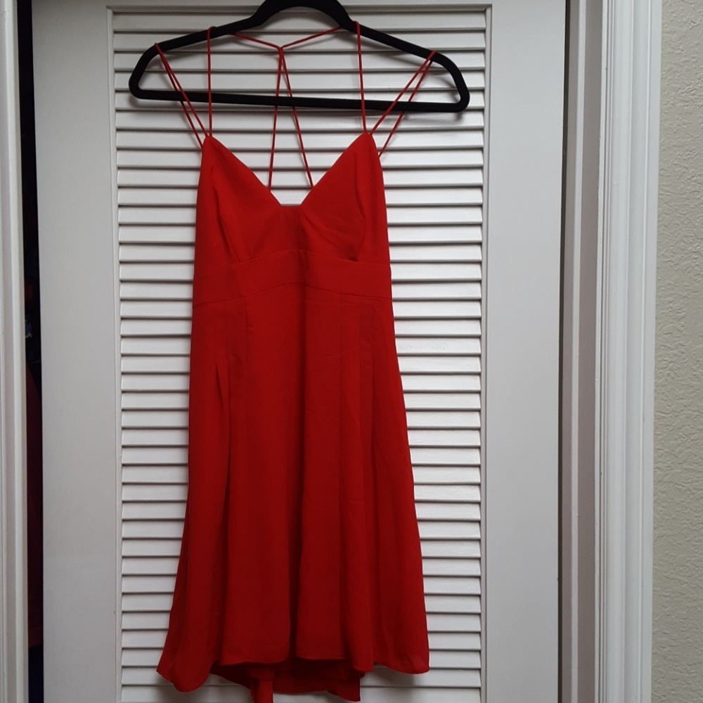 Express red mini dress in size 4